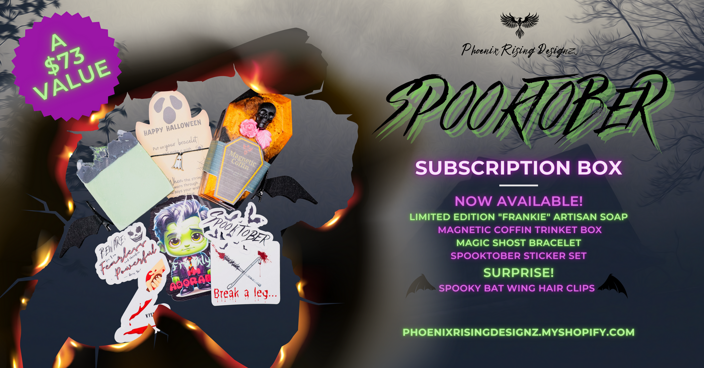 Monthly subscription Box (October's theme: Spooktober 👻🧟‍♂️)